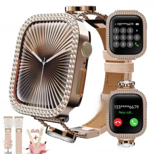 Women Luxury Smartwatch with Sparkling Rhinestones