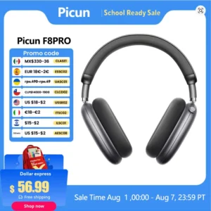 Picun F8 Pro ANC Wireless Headphones